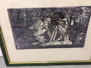 Cuadro Mujeres Marco Verde