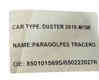 Paragolpes trasero dacia 117579 850101569s duster