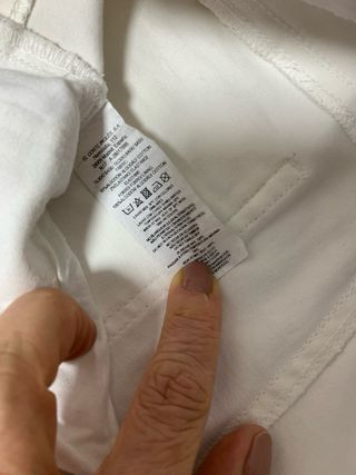 Pantalones pitillo Tintoretto blancos mujer