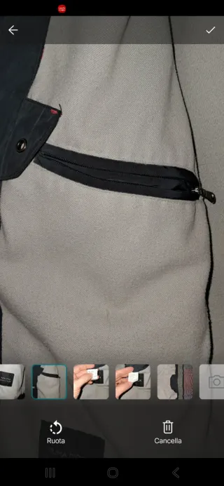 Giacca trapuntata uomo nera