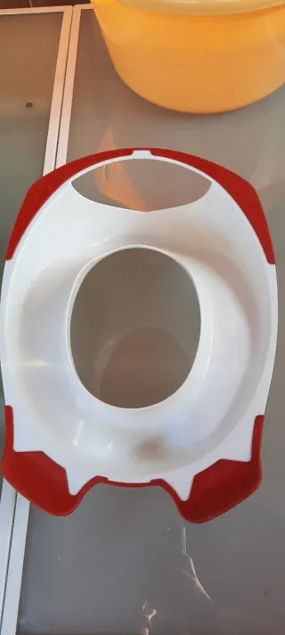 Orinal infantil rosa y adaptador water 2x1