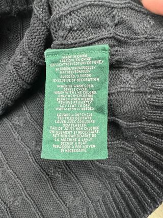 Jersey Lauren Ralph Lauren Azul Marino Cable Knit