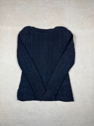 Jersey Lauren Ralph Lauren Azul Marino Cable Knit