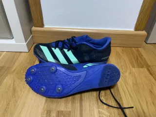 Zapatillas Adidas Distancestar Clavos Azul/Verde