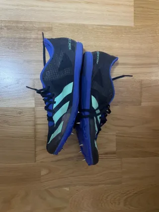 Zapatillas Adidas Distancestar Clavos Azul/Verde