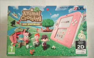 Nintendo 2DS Rosa Edición Animal Crossing + funda