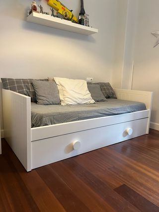 Cama nido infantil juvenil blanca GARABATOS