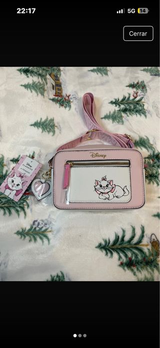 Bolso Disney Gatita Marie Rosa y Blanco
