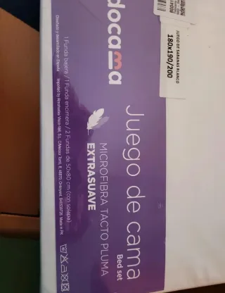 Juego de sábanas de cama 180x190/200