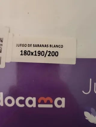Juego de sábanas de cama 180x190/200