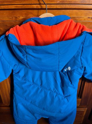 Mono de nieve azul para bebé