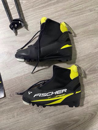 Esquís Fischer RCS, Botas y Bastones Niño