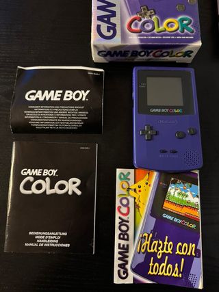 Nintendo Game Boy Color Morado Completa