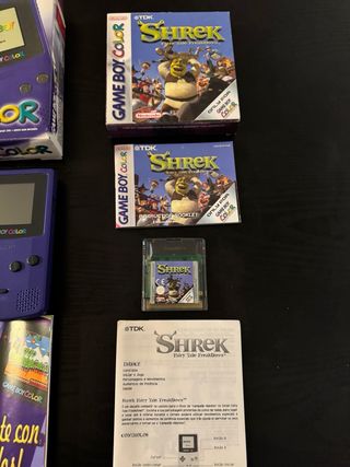 Nintendo Game Boy Color Morado Completa