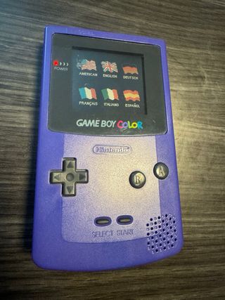 Nintendo Game Boy Color Morado Completa