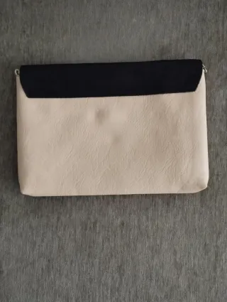 Bolso de fiesta negro, marrón y beige