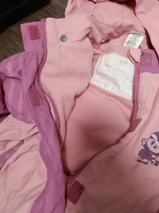 Peto de nieve niña rosa