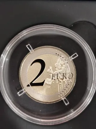 Moneda 2€ Francia 2025 Louvre Proof Inversa