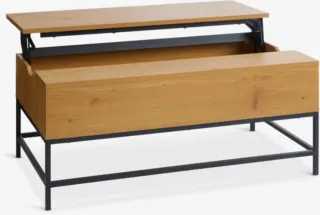 Mesa centro elevable madera y metal