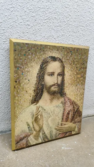 Cuadro Sagrado Corazón Mosaico