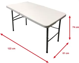Mesa plegable Homelux 122cm blanca