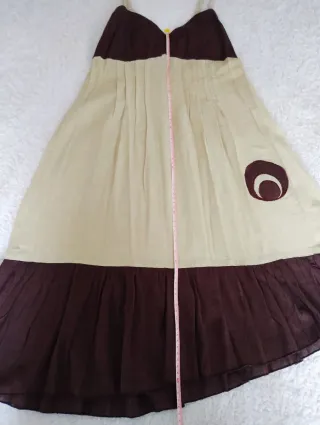 Vestido Tirantes Nepalí Marrón y beige