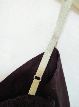 Vestido Tirantes Nepalí Marrón y beige