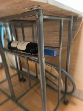 Mesa plegable cocina con 3 taburetes