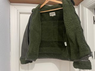 Chaqueta cuero verde oliva t/M