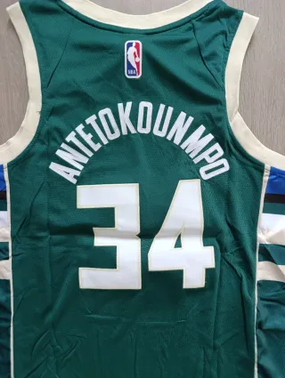 Camiseta NBA Milwaukee Bucks #34 Antetokoumpo