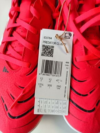 Zapatillas Adidas Predator Rojas y Blancas