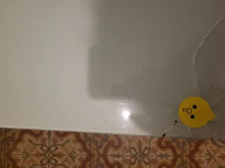 Mesa de centro cristal y madera