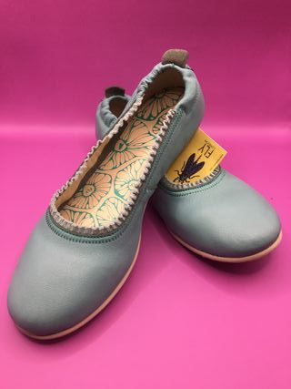 Fly London Bailarinas 100% Piel Verde Hierbabuena