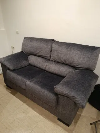 Sofá de 2 plazas gris