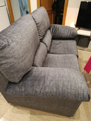 Sofá de 2 plazas gris