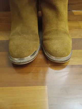 Botas de ante marrones talla 37