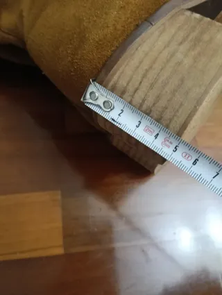 Botas de ante marrones talla 37