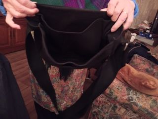 Mochila bandolera Bacardi negra