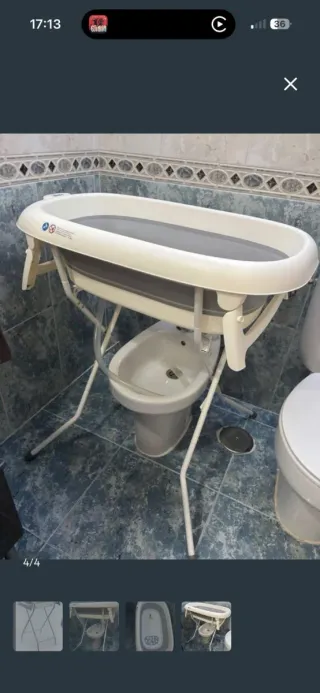 Bañera para bebé plegable