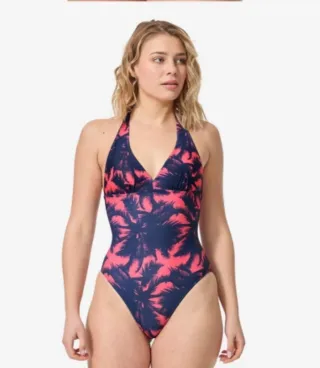 Costume intero donna fantasia palme