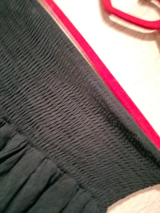 Falda Mini  volantes negra elástica sexy