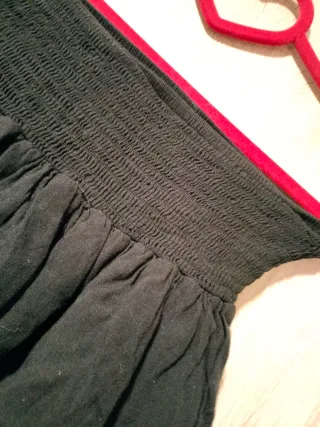 Falda Mini  volantes negra elástica sexy