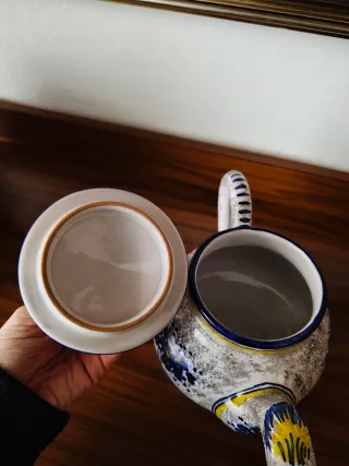 Teiera ceramica Deruta decoro Ricco Deruta