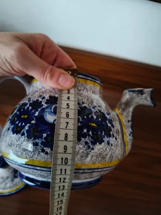 Teiera ceramica Deruta decoro Ricco Deruta