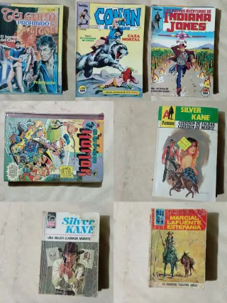 Lote Cómics y Novelas Antiguas (40/50 aprox.)