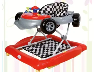Andador de bebé estilo coche de carreras