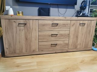 Mueble de salón comedor madera y metal