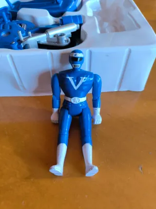 Moto y Sidecar Azul Juguete Vintage