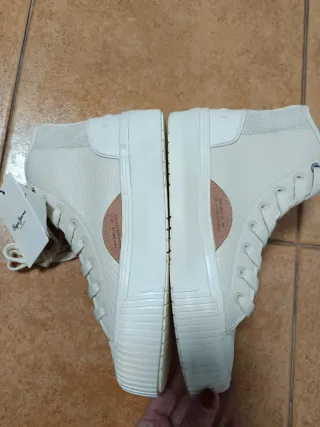 Zapatillas Pepe Jeans altas beige