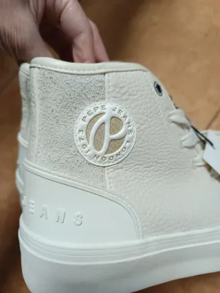 Zapatillas Pepe Jeans altas beige